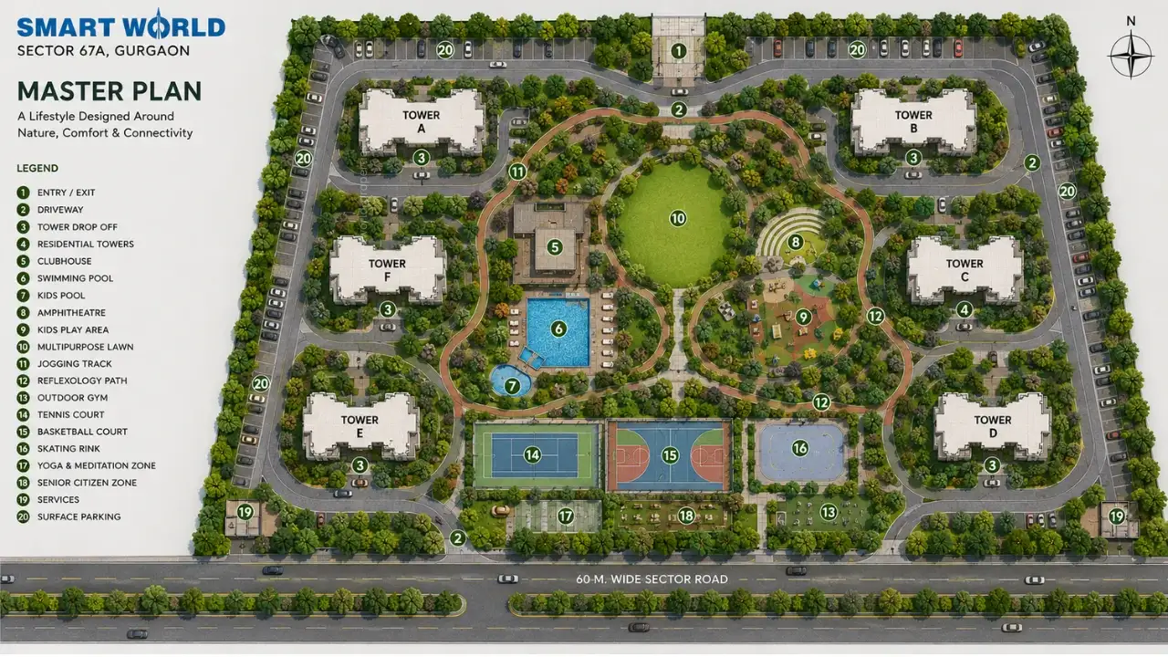 Smartworld Wellness Gurgaon Master Plan